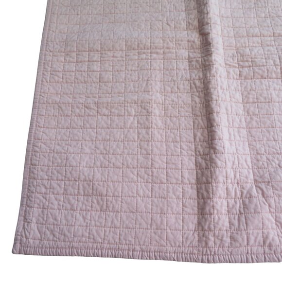 One Urban Habitat Pink Quilted Euro Sham 26" X 26" Cotton Face Cotton Filling - Picture 5 of 9